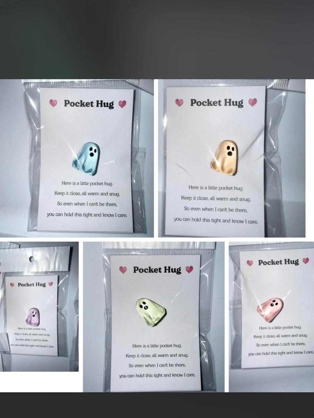 $2 luminous Pocket Hug Ghost hug card $2 WHEN BUNDLED WITH 3 Or More Items